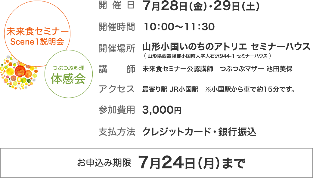 つぶつぶ料理体感会