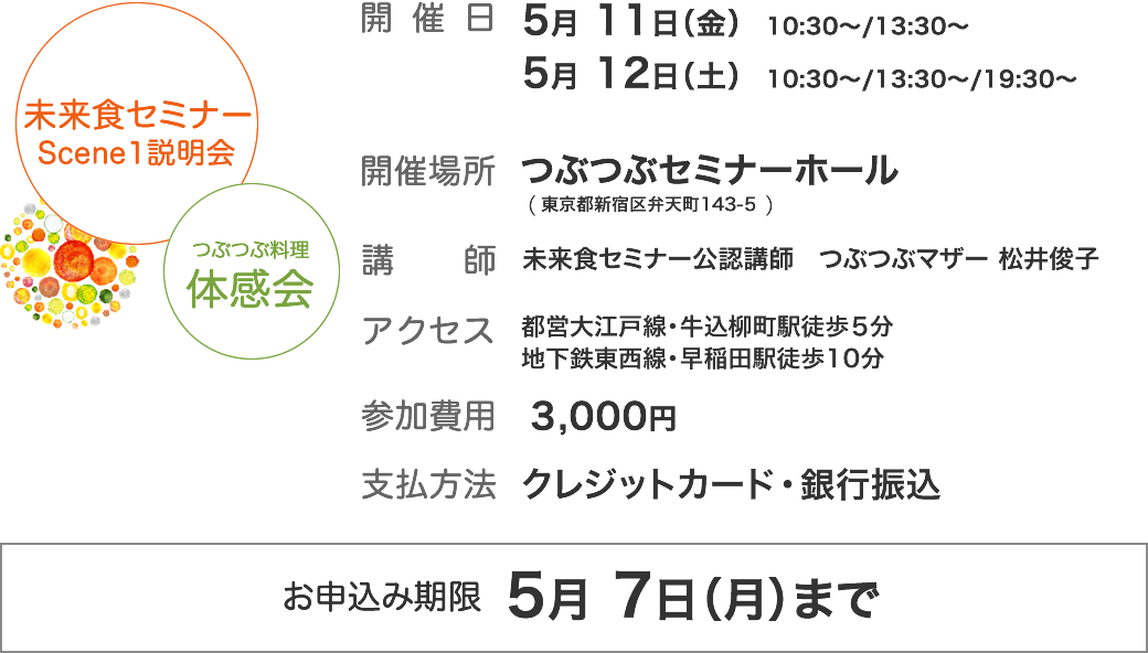 つぶつぶ料理体感会