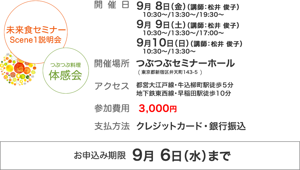 つぶつぶ料理体感会